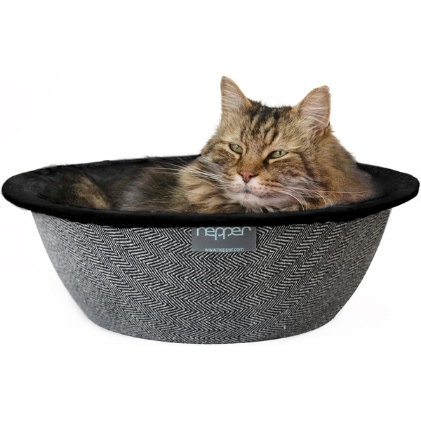 Cat Nest - Washable Cat Bed with Removable Fluffy Fleece