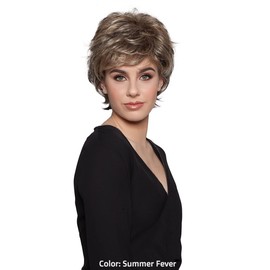 Felicity Wig Color 33/B/27T - Wig Pro 3.5" Short Razor Synthetic Layered Pre Styled Open Cap Breathable