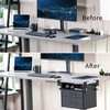 VIVO Corner Clamp-on Under Desk Drawer and Shelf System, Office
