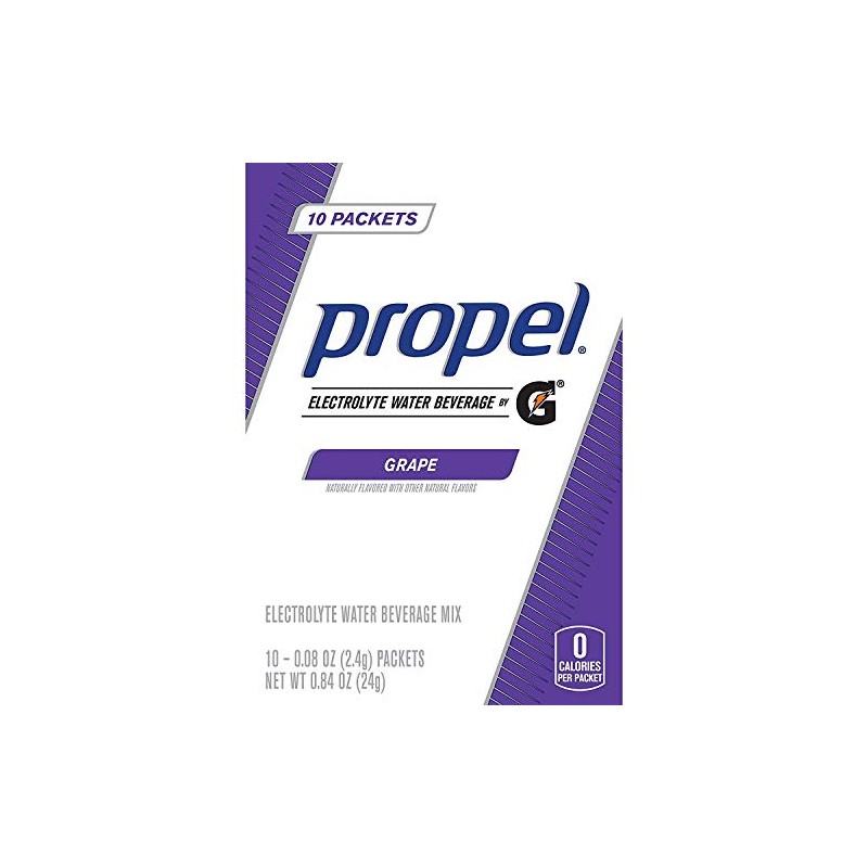 Propel Powder Packets Grape with Electrolytes Vitamins and No Sugar,