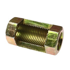 RLECS 10pcs M10 Thread 30mm Height Hexagon Open Nut M10x30 Lamp Repair Parts for Lamp Pipe Zinc Plating Iron