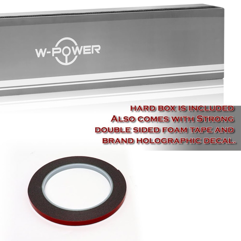 W-POWER, ABS Rear Trunk Lip Wing Spoiler Compatible with 2016-2024