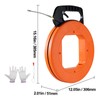 Happybuy 100 ft Fiberglass Fish Tape – Flexible, Non-Conductive Wire