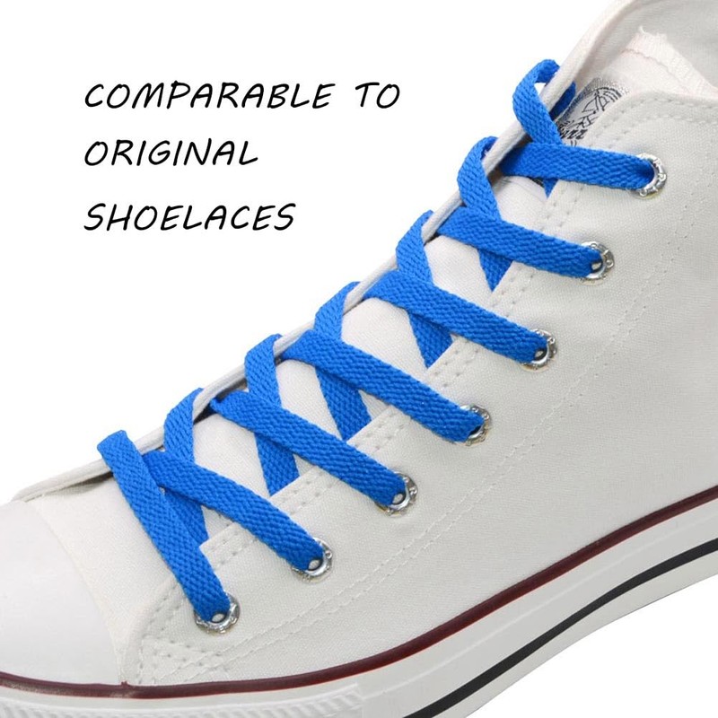 VSUDO VSUDO 180 cm Flat Sky Blue Trainer Laces for