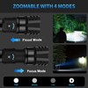 Unaikoo Rechargeable Flashlight High Lumens - 10000LM Powerful Tactical Flashlights
