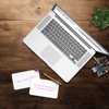 Purple Q Crafts Small White Business Cards 100 Pack 3.5"x2.2",