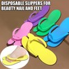 LYARCHTE 6 Pairs Disposable Foam Pedicure Slippers, Multi Color Bulk