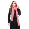 Bellady Bufanda de punto con capucha de invierno, Rosado, Talla