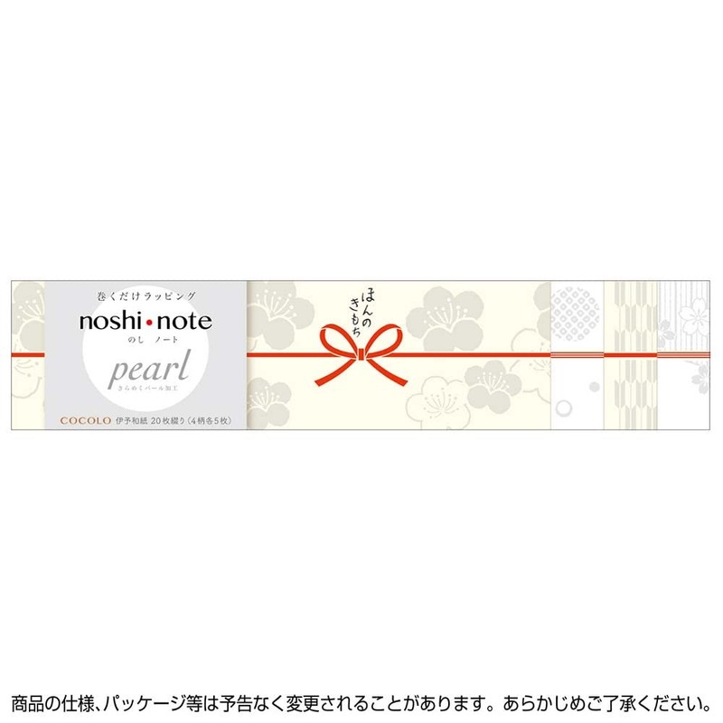 SASAGAWA 50-9772 Noshi Notebook, Pearl, Small