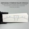 50pcs Disposable Eyebrow Ruler Stickers Eyebrow Position Ruler Guide Sticker