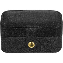 KALLORY Joyero De Viaje Mini Portátil Estuche Para Pendientes y Anillos Delicado Soporte Para Joyas Para Viajes