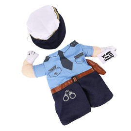 BESPORTBLE Summer Cat Dress Fashionable Police Costume for Pet Funny Cat Clothes for Daily Wear or Special Occasions
