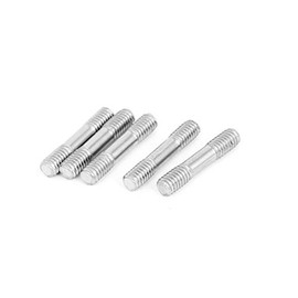 Sourcingmap M4x20mm 304 Stainless Steel Double End Threaded Stud Screw Bolt 5Pcs