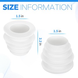 BOUYAO Pool Cleaner Skimmer Cone Adapter Valve Cuff, Pool Vacuum Hose Adapter Fit for Zodiac Baracuda Valve Cuff W70263 W63900 Pentair Kreepy Krauly K121110, 1-1/2" & 2" Hose Cone