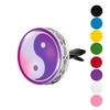 Wild Essentials Yin Yang Essential Oil Car Vent Diffuser, Stainless