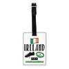Gift Base Rugby Ireland Visual Luggage Tag with Black Strap