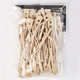 50피스 헤어 파마 바 고무 밴드 스타일링 컬 내열 탄성 미용 액세서리 UN322 [02 Type2] 50 Pieces Hair Perm Rod Rubber Band Styling Curl Heat-Resistant Elastic Beauty Accessory UN322 [02 Type2]