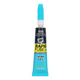 DAP RapidFuse Super Glue Gel Adhesive, Clear, 0.7 oz (7079800178)