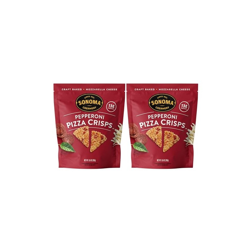 Sonoma Creamery - Pizza Crisps, Pepperoni, 9.5 Oz (2 Count)