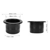 Cup Holder Insert, 2pcs 2.7in Universal Plastic Drop in Beverage