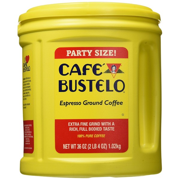 Cafe Bustelo Coffee Espresso, 36-Ounce Cans (Pack of 2)
