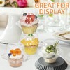 LotFancy Plastic Individual Cupcake Containers, 50 Pcs Disposable Cupcake Holders
