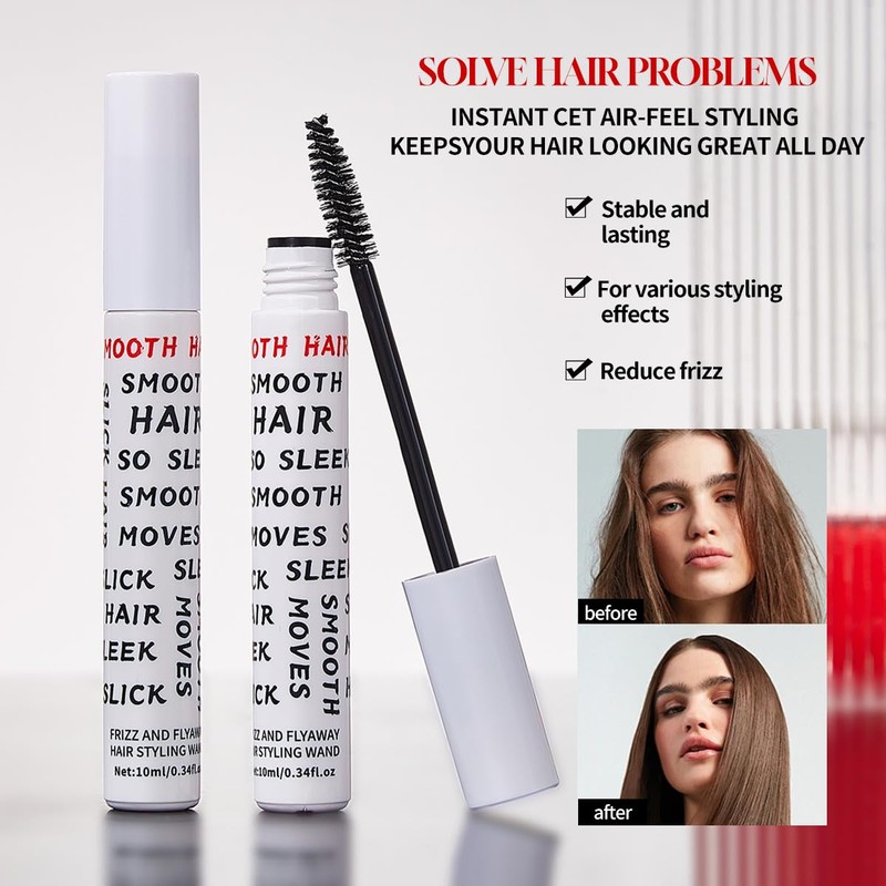 Flyaway Hair Taming Wand 2 Pack, 24 Hour Frizz Control