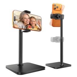 tounee Soporte de teléfono para escritorio, soporte de teléfono celular ajustable de 8-11 pulgadas de altura para transmisión en vivo, grabación de vi