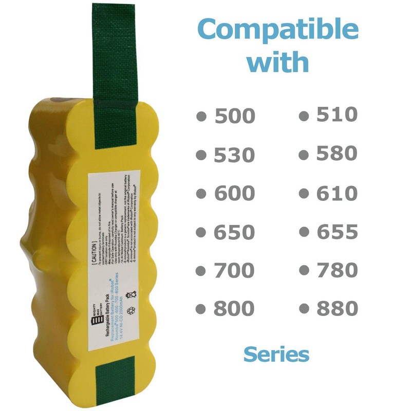 Mighty Max Battery 14.4v NiCD Battery for Roomba 570, 580,