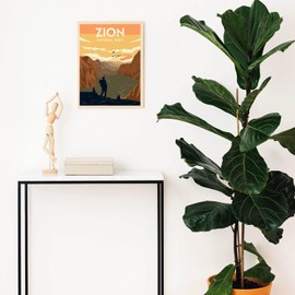 Baipisan 6 Packs Paint by Number for Adults Beginners, National Park Painting by Number Kits on Canvas Without Frame,Lanscape Craft Arts for Home Wall Decor