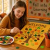 150Pcs Autumn Leaf Felt Stickers, Autumn Leaf Foam Cutter Stickers