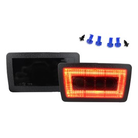 BINQIGOO - Soporte de montaje LED completo para parachoques trasero reflector trasero antiniebla tercera luz de freno compatible con Subaru Impreza WRX/STI, Crosstrek, función como lámpara de