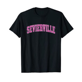 Sevierville Tennessee TN Vintage Sports Design Pink T-Shirt