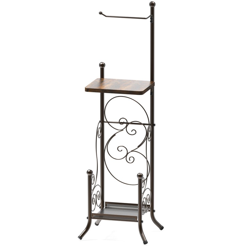 Simple Houseware English Style Bathroom Toilet Tissue Roll Holder Stand