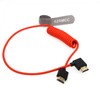 SZRMCC 8k 2.1HDMI Cable HDMI to Left HDMI Coiled Cable