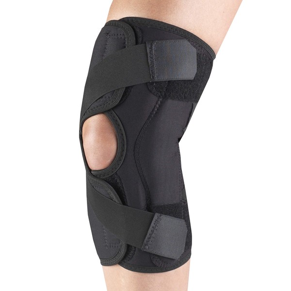 OTC Knee Stabilizer Wrap for Osteoarthritis Orthotex, Black (Left Side Insert), Medium