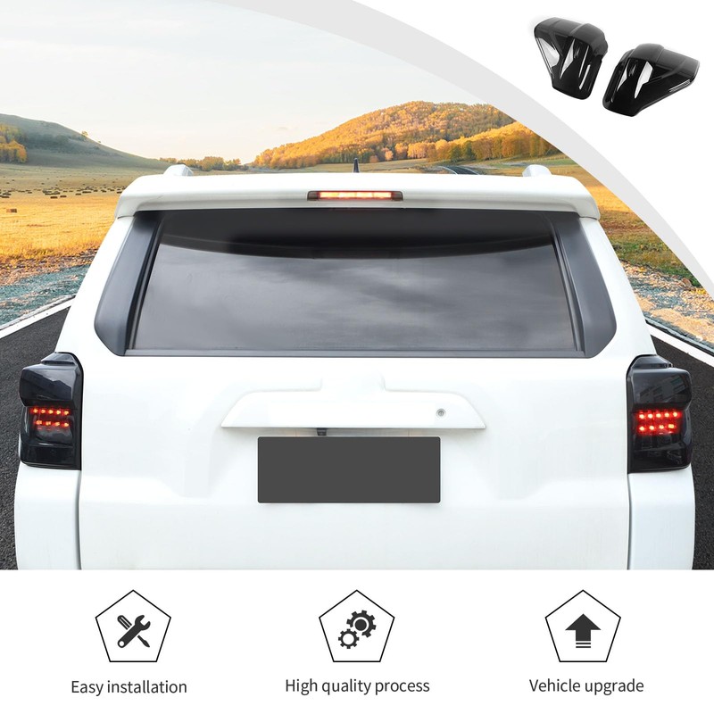 JWWY for 4Runner Tail Light Taillight Protection Cover Trim Compatible