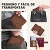 Porta Pasaporte con Bloqueo RFID, Porta Pasaporte y Visa Impermeable,