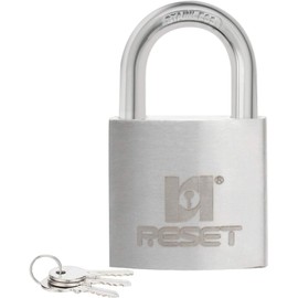 RESET-909 Stainless Steel Key Padlock 50 mm(2 inches),Keyed Lock for Outdoor Use Marine Gate Shed Waterproof Weather Resistant,Keyed Different,1 Pack…