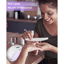 UV Lampe für Gelnägel,288W Professioneller UV-Nageltrockner für Nagellack Lichthärtungsgerät mit 4 Timer-design LCD Anzeige und Automatischem Sensor für Finger/Zehennagel und für Alle Gel Nagellack