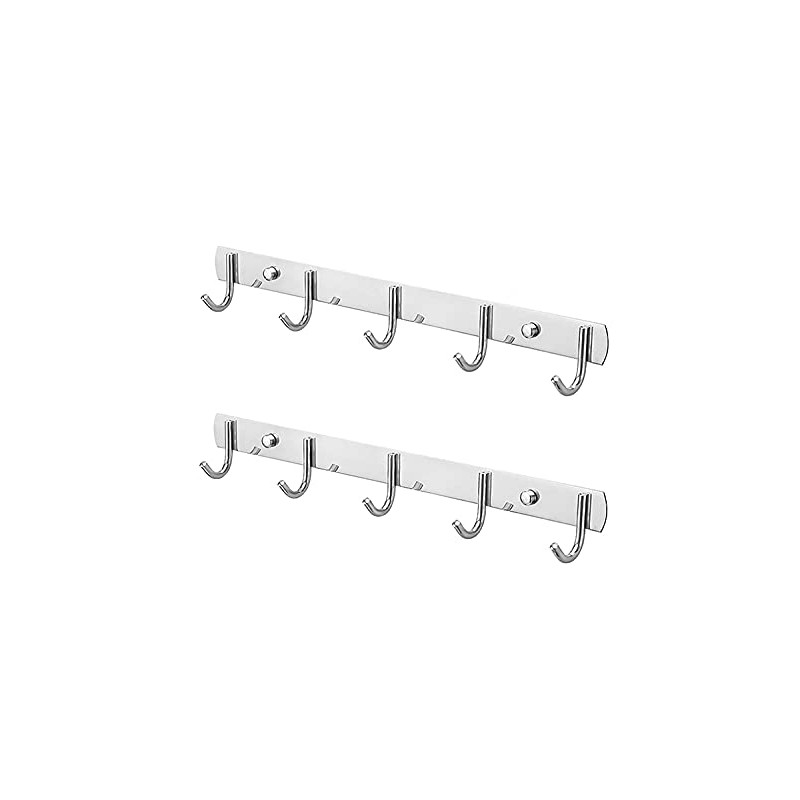 Luchs Set of 2 5 Hooks Coat Hooks with 5