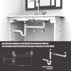 Kitchen Sink Drain Kit,1-1/2" Sink Drain Plumbing Kit - Universal