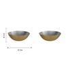 DeKulture Hand Hammered Brass Bowls (Set of 2, 100ml) -