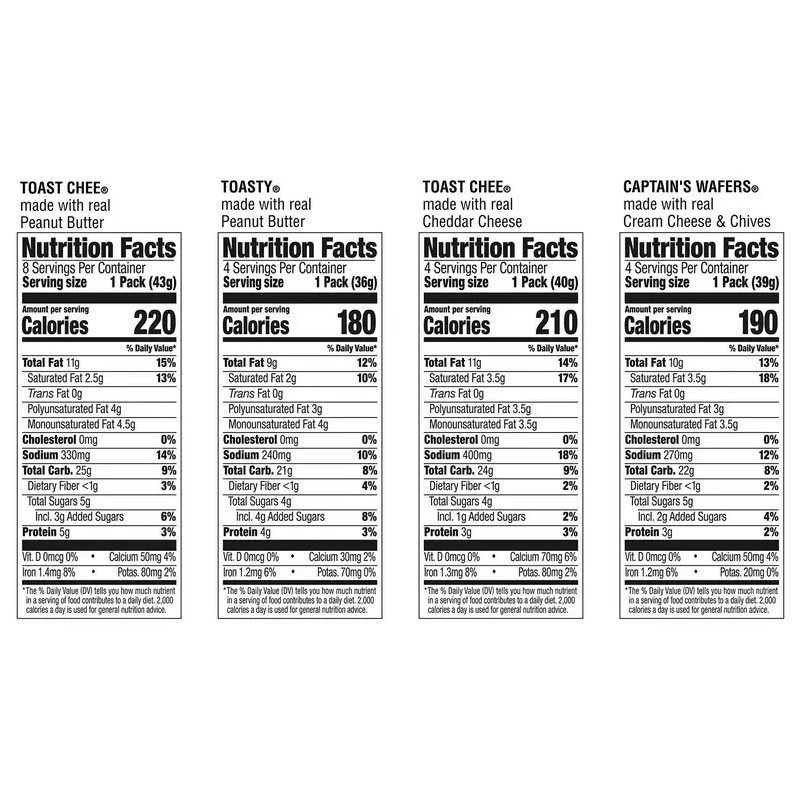 Lance Variety Pack Sandwich Crackers, 40 pk.