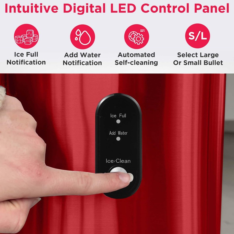 Frigidaire EFIC103 Ice Maker Machine Heavy Duty, 26lb Ice per