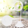 1Pc Mini Desktop Fan with Rechargeable USB and Table Night