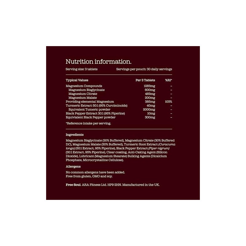 Magnesium Glycinate 4-in-1 Complex | 1283mg Bisglycinate, Citrate, Malate &