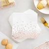 Juvale 50-Pack Disposable Rose Gold Napkins - 6.5-Inch 3-Ply Paper