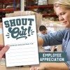 Shout Out Cards For Employees, Office Staff, and Students -
