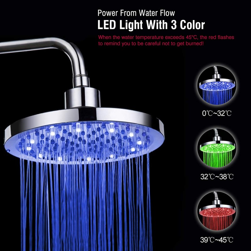 Round Shower Head Rain Shower 8 Inch Shower Head Rain